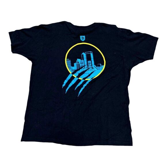 Duval Light Black T-Shirt With Jacksonville Jaguars Jags XXL Tee Skyline Graphic - Picture 4 of 6
